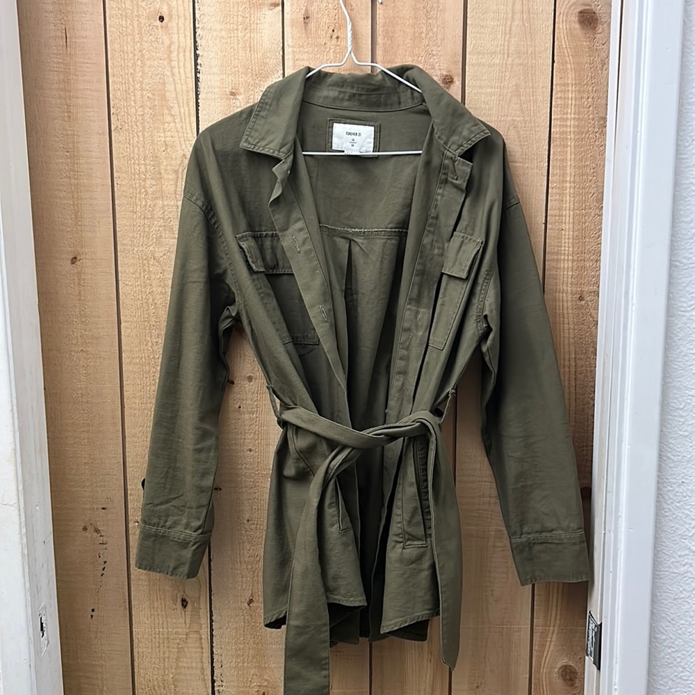 Forever 21 Military Green Jacket size S